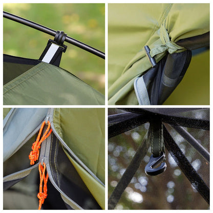 Upgraded 1-2 Person Easy Setup Camping Tent