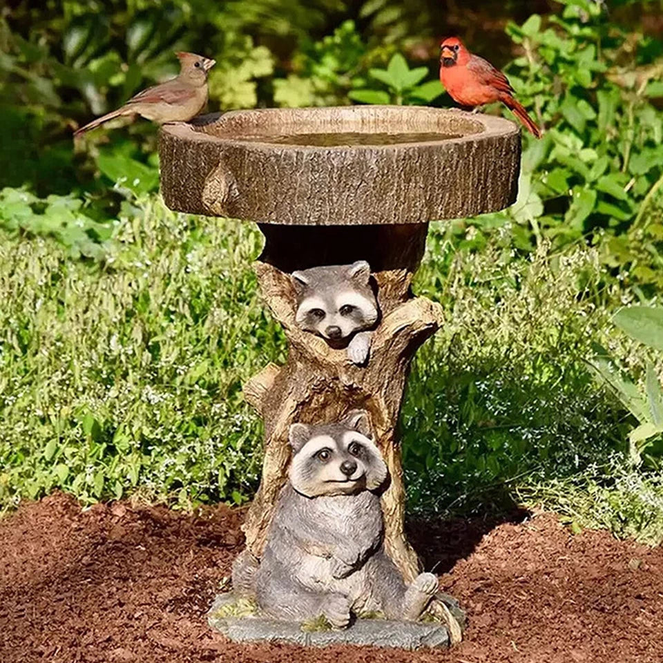 Bird Bath & Feeder Statue