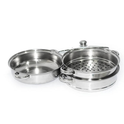 Stainless Steel Steamer Kitchen Pot Tool 3 Tier
