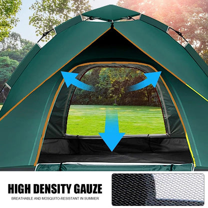 Instant Camping Tent 4 Person Auto Pop up Family Hiking Dome Waterproof Shelter