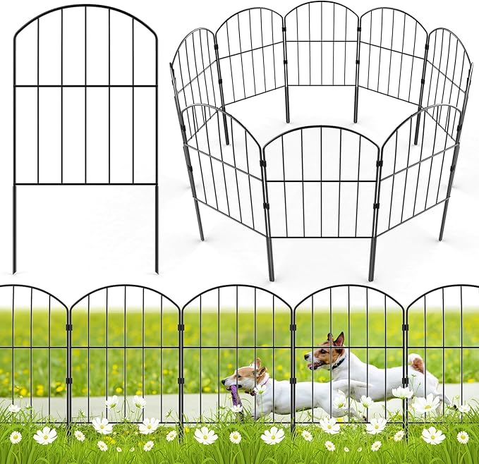 10 Panels Decorative Garden Fence - Canada