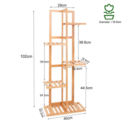 Bamboo Corner Tall Plant Stand
