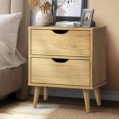 2 Drawers Side Table Bedroom Furniture