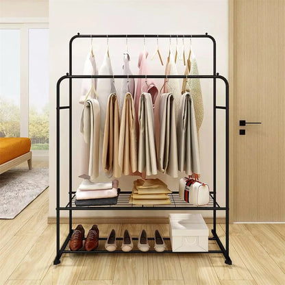 Heavy Thicken Metal Double Clothes Rail