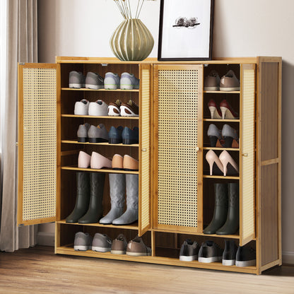 Shoes Rack Organiser Shelf 4 Doors 70 Pairs