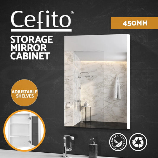 Cefito Bathroom Mirror Cabinet 450x720mm Vanity