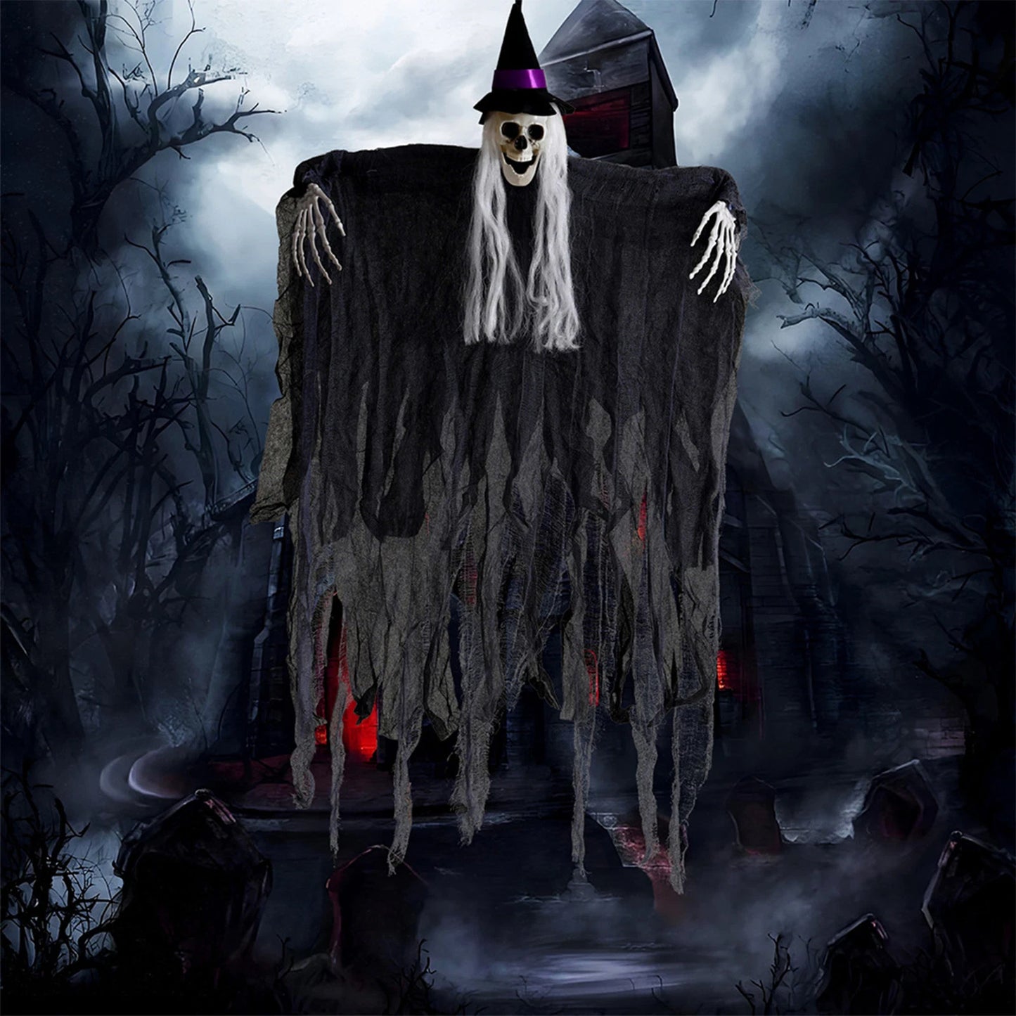 Hanging Halloween Skeleton Ghosts Skull