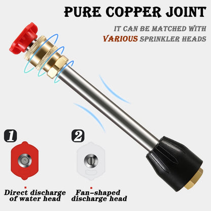 Cordless Electric High Pressure Wash Water Spray Gun Car Cleaner with 2*Battery