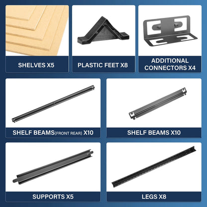 1.8M Warehouse Rack Steel metal shelves