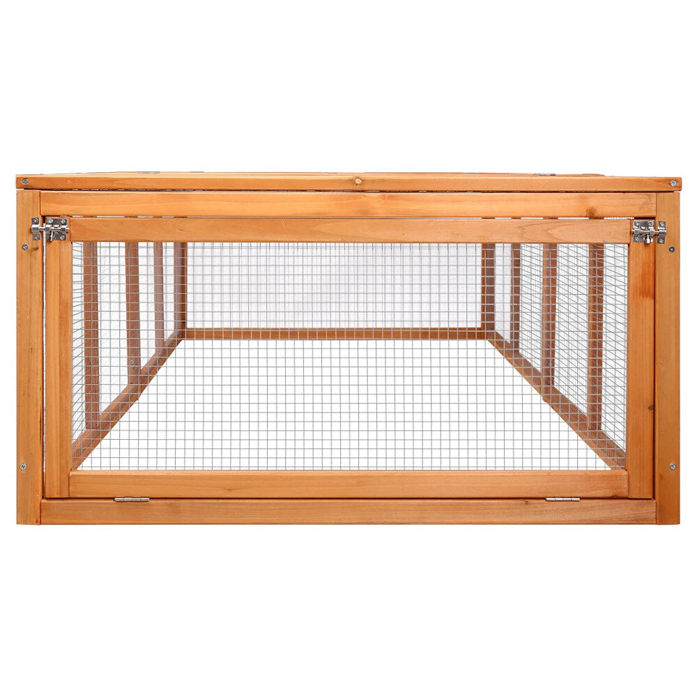 i.Pet Rabit and Chicken Hutch - Brown