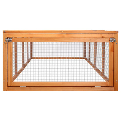 i.Pet Rabit and Chicken Hutch - Brown