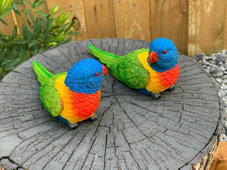 Rainbow Birds Figurine Ornaments