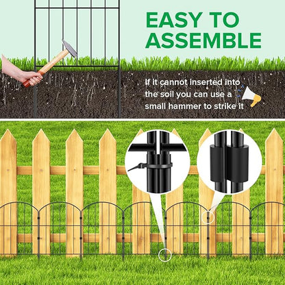 10 Panels Decorative Garden Fence - Canada