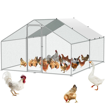 Large Metal Chicken Coop 3x4x2m