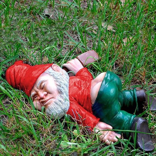 Funny Drunk Dwarf Garden Gnome