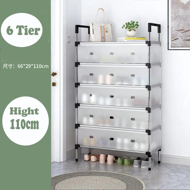 6/7Tier Shoe Rack Stackable Cabinet