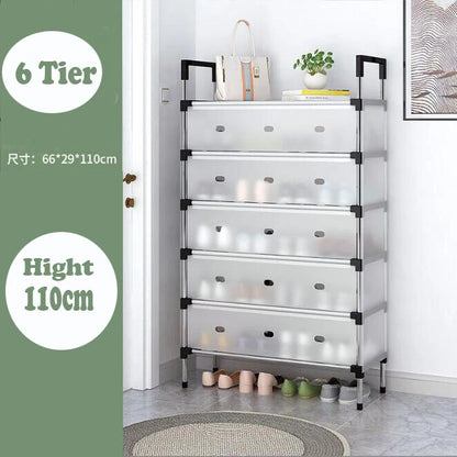 6/7Tier Shoe Rack Stackable Cabinet