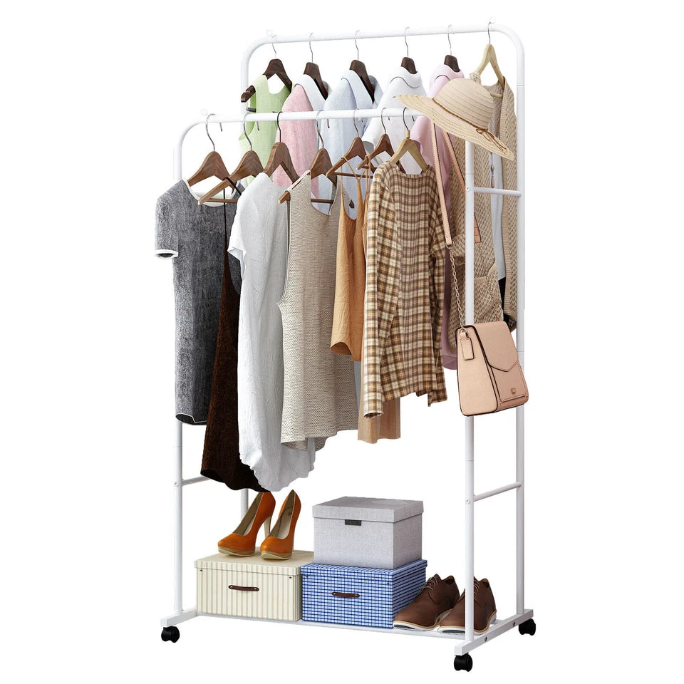 Metal Garment Display Rolling clothes Rail