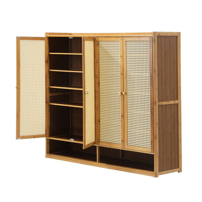 Shoes Rack Organiser Shelf 4 Doors 70 Pairs