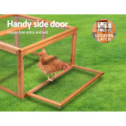 i.Pet Rabit and Chicken Hutch - Brown