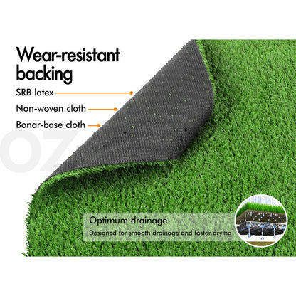 Artificial Synthetic Grass Fake Lawn Turf Roll 18mm