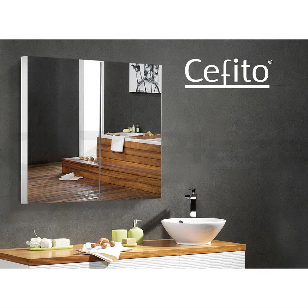 Cefito Bathroom Mirror Cabinet 750x720mm