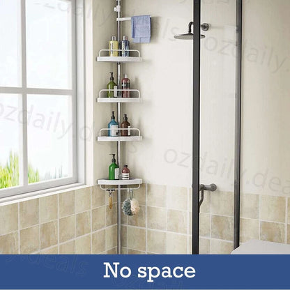 4 Tier Telescopic Shower Corner Shelf Caddy