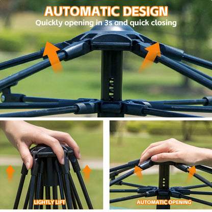 Instant Camping Tent 4 Person Auto Pop up Family Hiking Dome Waterproof Shelter