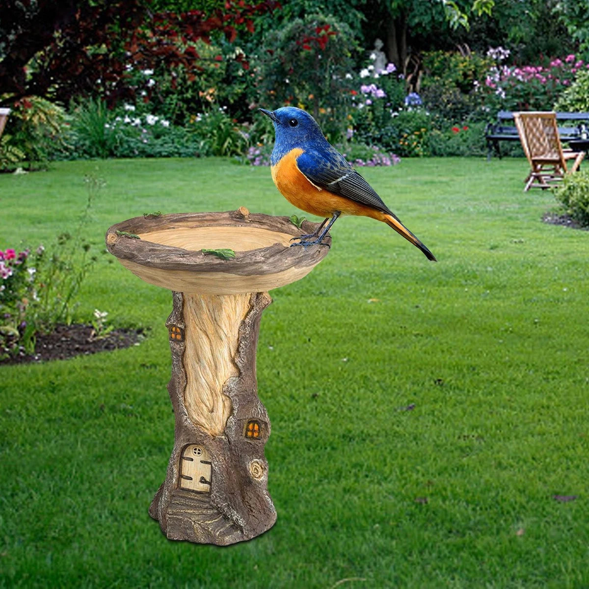 Bird Bath & Feeder Statue