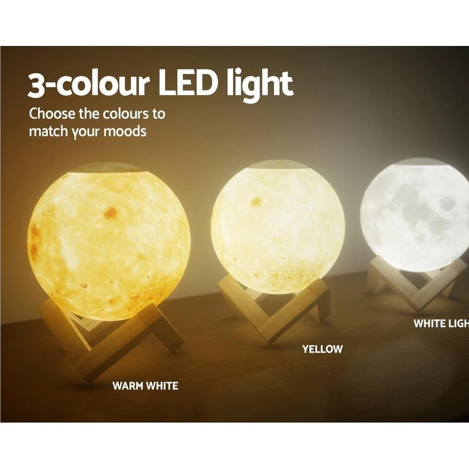 Aromatherapy Diffuser Essential Oil Aroma Air Humidifier LED Moon Lamp