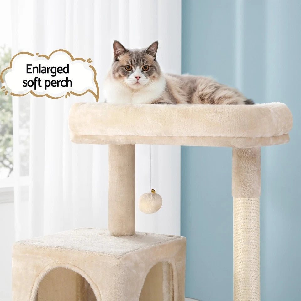 Pet Cat Tree 143cm Tower Scratching