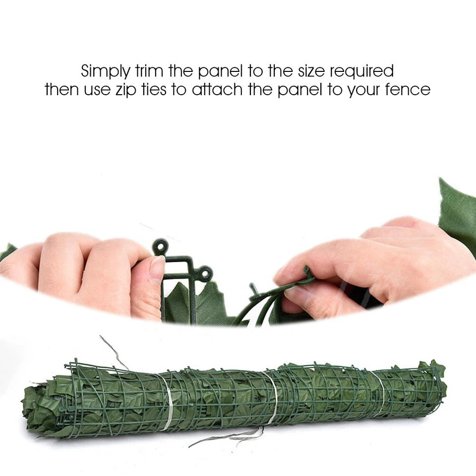 3M Artificial Hedge Ivy Leaf Garden Fence