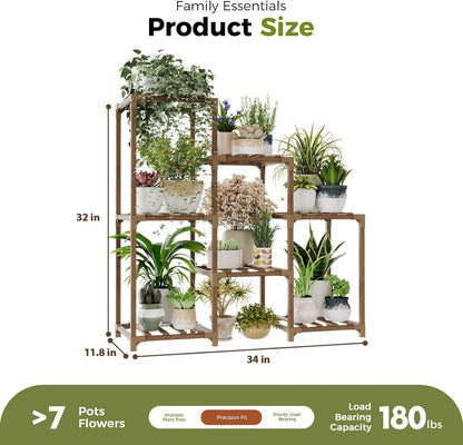 Plant Stand Indoor Plant Shelf Outdoor Wood Plant Rack