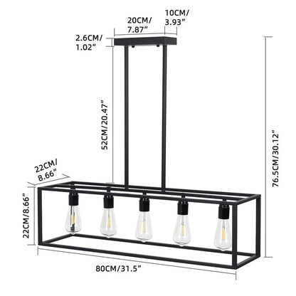 Industrial Kitchen Island Chandelier