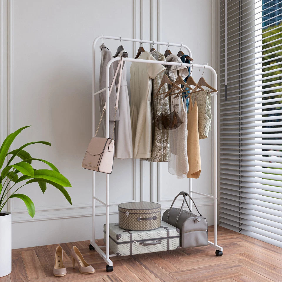 Metal Garment Display Rolling clothes Rail