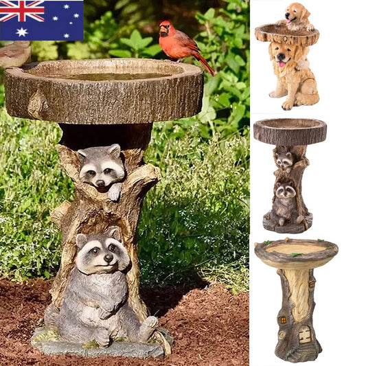 Bird Bath & Feeder Statue