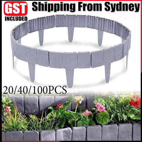 Plastic Garden Edging Lawn Yard Plant Flower Grass Fence