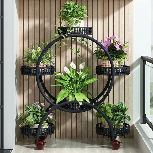 4 Layer 6 Pots metal plant stand