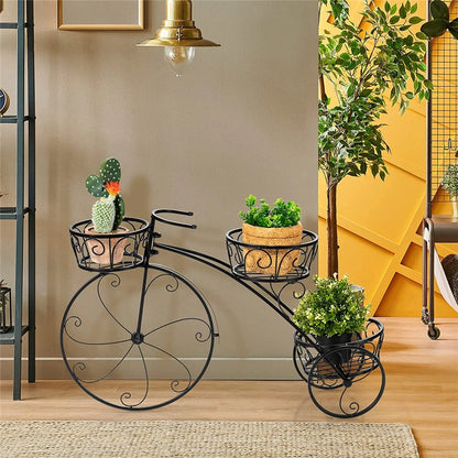 Tricycle Plant Stand Flower Pot Cart Holder