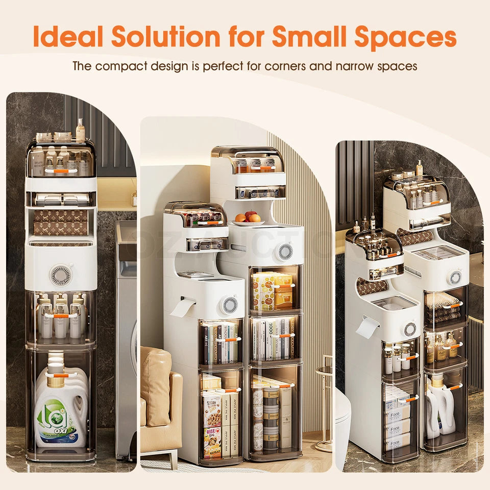 Bathroom Cabinet Storage Toilet Drawer