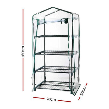 Small Greenhouse Hot House Shade Protect Seedlings Portable PVC Grow House Shelf