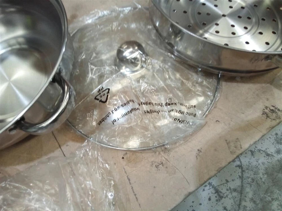 Stainless Steel Steamer Kitchen Pot Tool 3 Tier