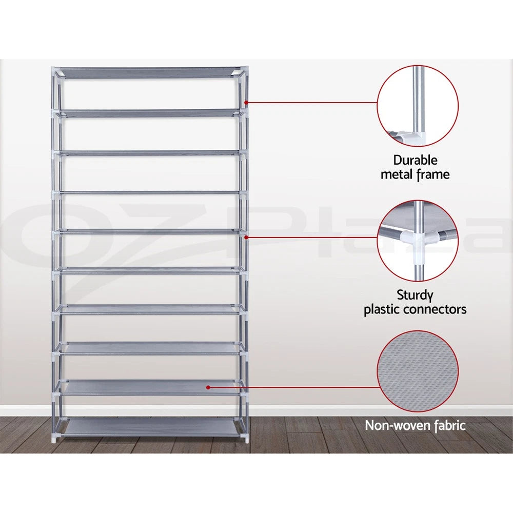 10 Tier Shoe Rack Tiers Stand Organiser