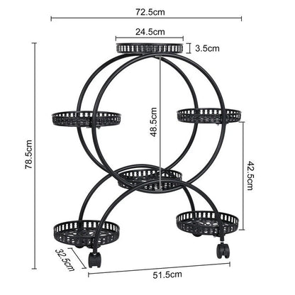 4 Layer 6 Pots metal plant stand