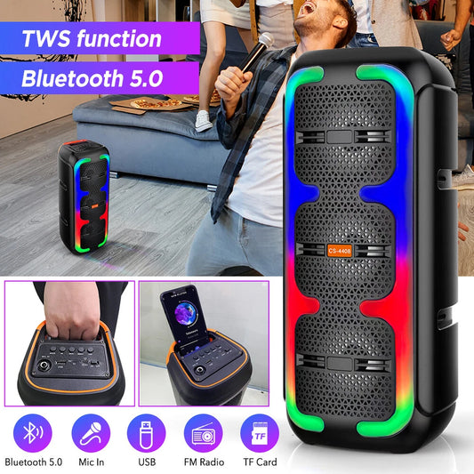 Portable TWS Bluetooth Speaker Bass Speakers