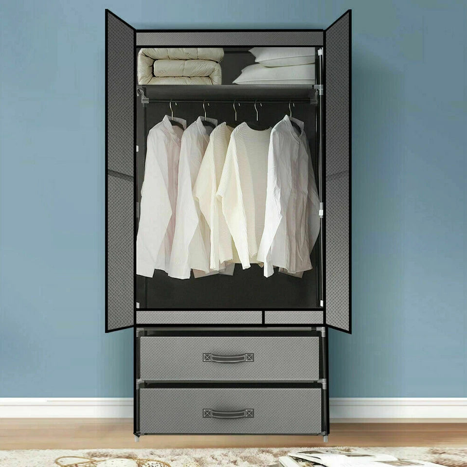 Wardrobe Storage Cabinet with Shelves