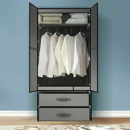 Wardrobe Storage Cabinet with Shelves