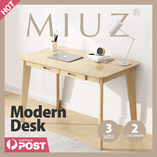 80cm Birch Wooden Computer Desk