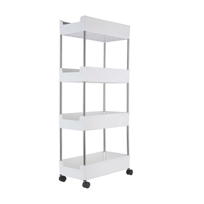 4 Tiers Bathroom Slim Storage Cart w/ Wheels