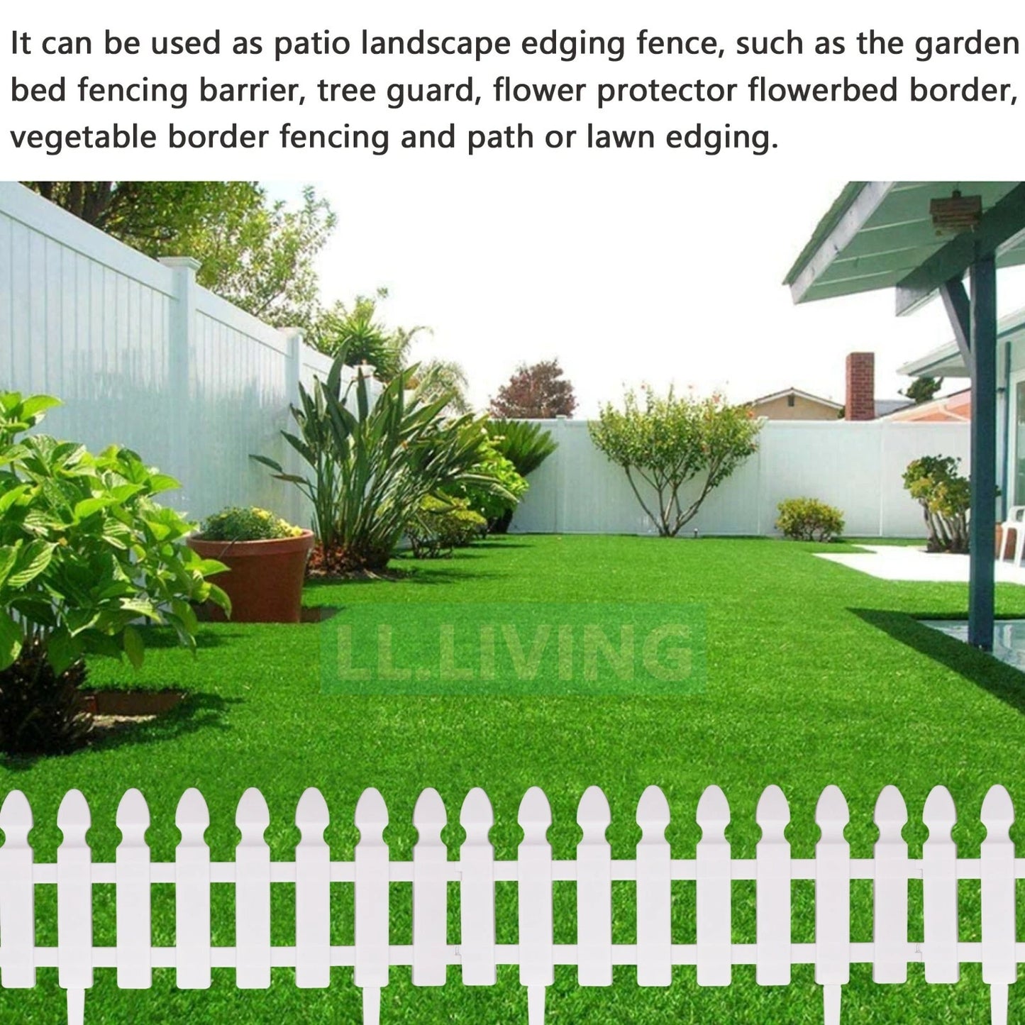 Plastic Garden Edging Lawn Yard Plant Flower Fence